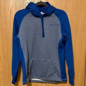 Nike Blue and Gray Pullover Hoodie